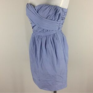 J. Crew Strapless Light Blue Dress
